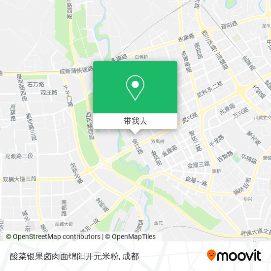 酸菜银果卤肉面绵阳开元米粉地图