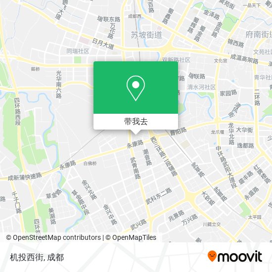 机投西街地图