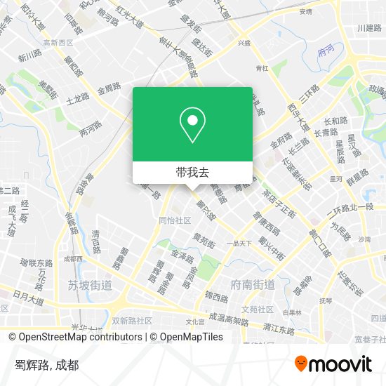 蜀辉路地图