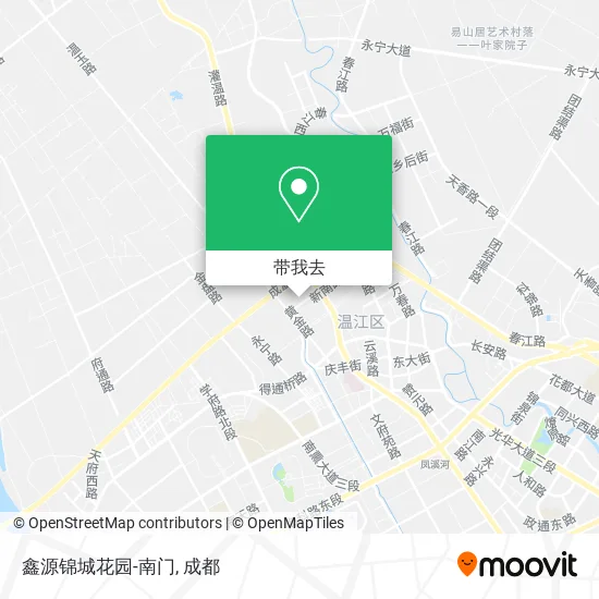 鑫源锦城花园-南门地图