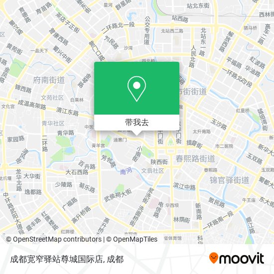 成都宽窄驿站尊城国际店地图