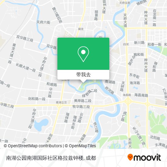 南湖公园南湖国际社区格拉兹钟楼地图