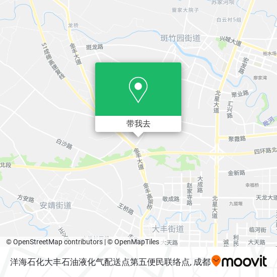 洋海石化大丰石油液化气配送点第五便民联络点地图