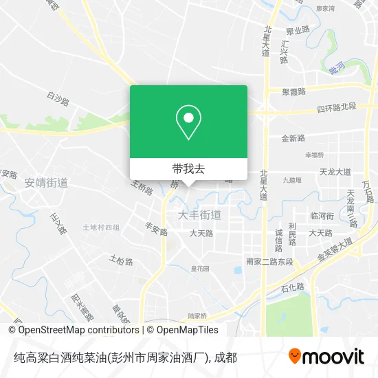 纯高粱白酒纯菜油(彭州市周家油酒厂)地图