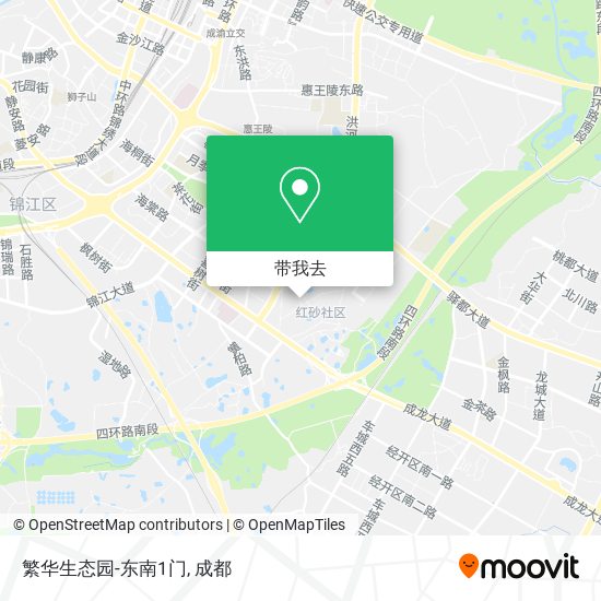 繁华生态园-东南1门地图