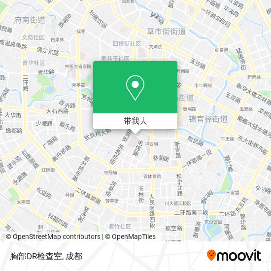 胸部DR检查室地图