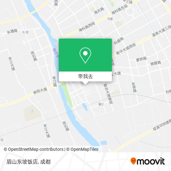 眉山东坡饭店地图