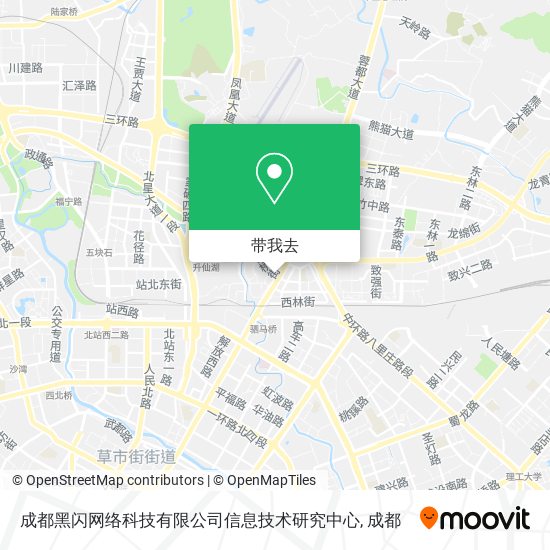 成都黑闪网络科技有限公司信息技术研究中心地图