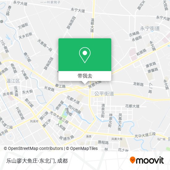 乐山廖大鱼庄-东北门地图