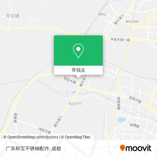 广东和宝不锈钢配件地图