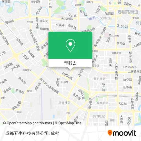成都五牛科技有限公司地图