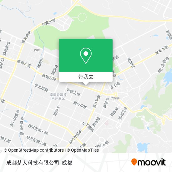 成都楚人科技有限公司地图