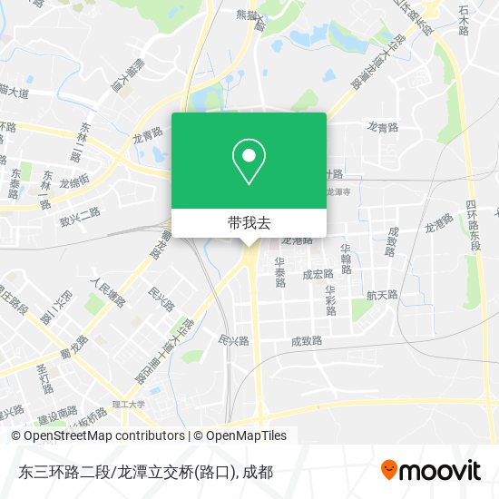 东三环路二段/龙潭立交桥(路口)地图