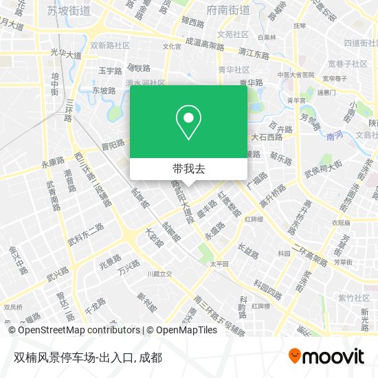 双楠风景停车场-出入口地图
