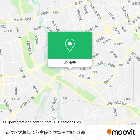 武侯区簇桥街道熊家院落微型消防站地图