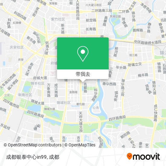 成都银泰中心in99地图