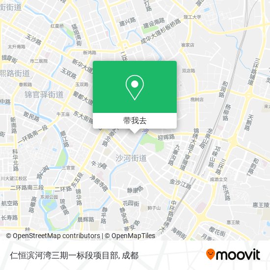 仁恒滨河湾三期一标段项目部地图