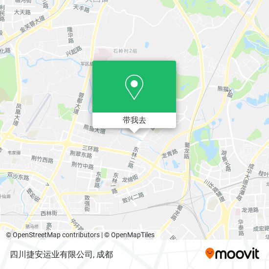 四川捷安运业有限公司地图