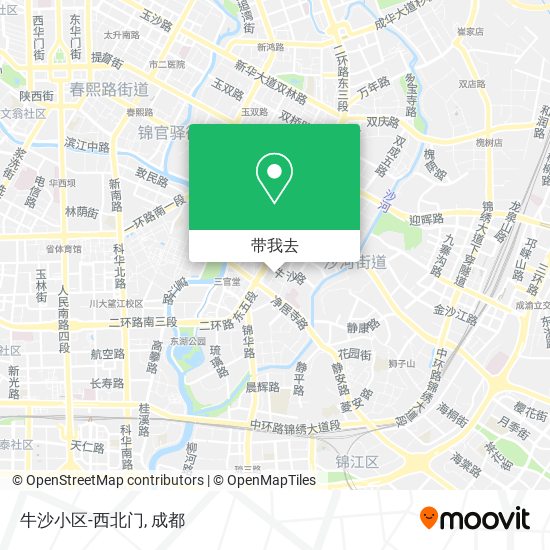 牛沙小区-西北门地图