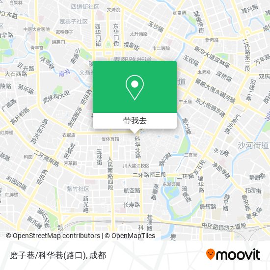 磨子巷/科华巷(路口)地图