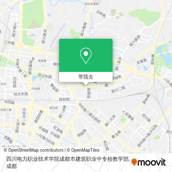 四川电力职业技术学院成都市建筑职业中专校教学部地图