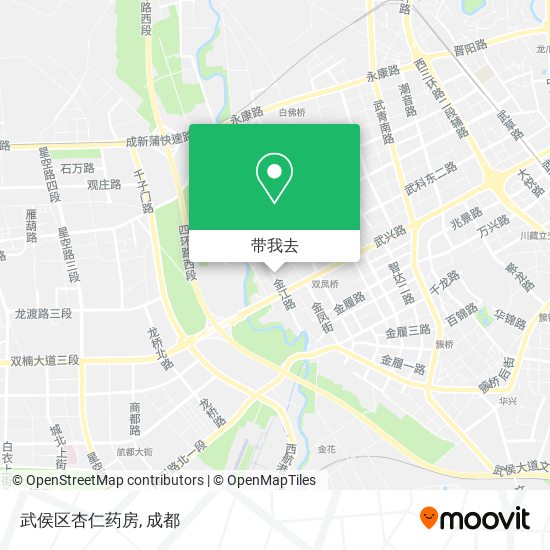 武侯区杏仁药房地图