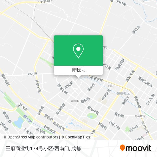 王府商业街174号小区-西南门地图