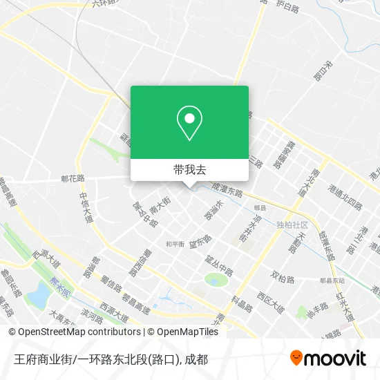 王府商业街/一环路东北段(路口)地图