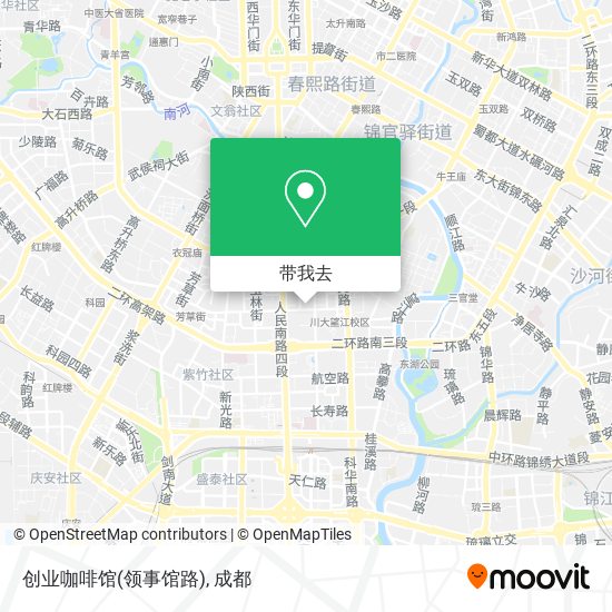 创业咖啡馆(领事馆路)地图