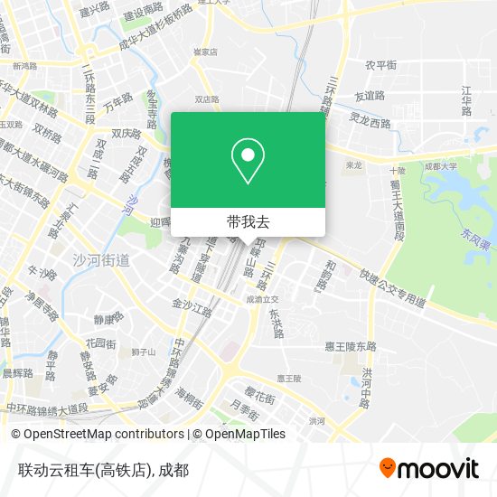 联动云租车(高铁店)地图