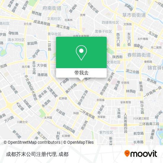 成都芥末公司注册代理地图