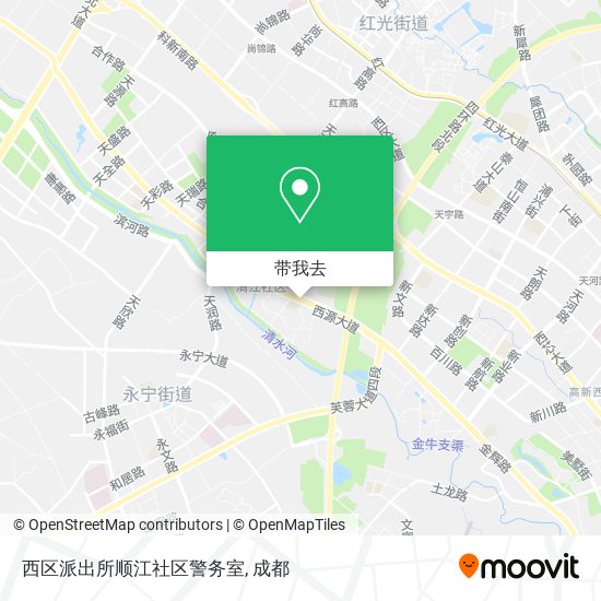 西区派出所顺江社区警务室地图