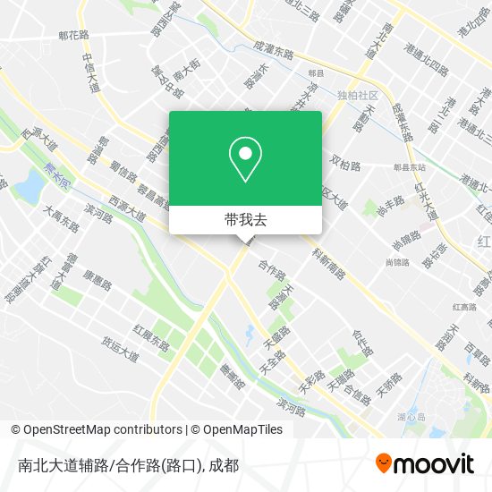 南北大道辅路/合作路(路口)地图
