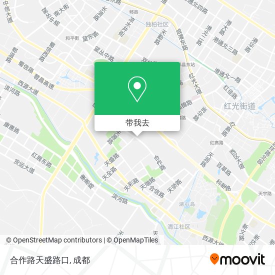 合作路天盛路口地图