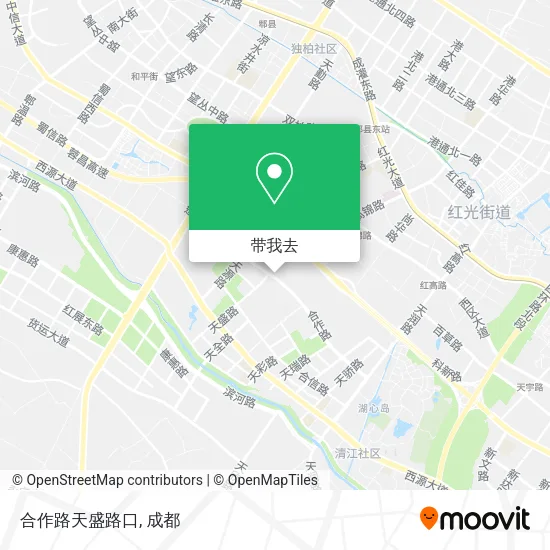 合作路天盛路口地图