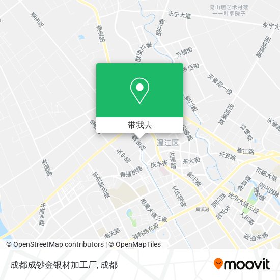 成都成钞金银材加工厂地图