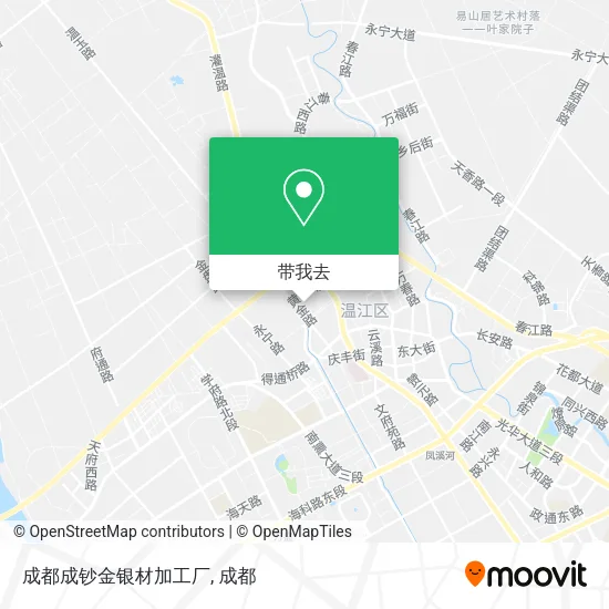 成都成钞金银材加工厂地图