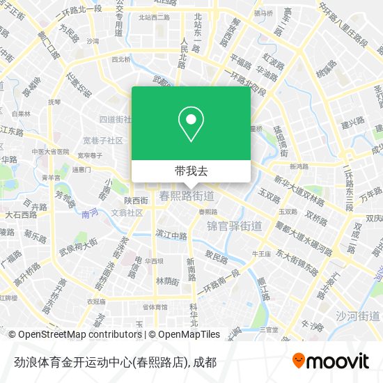 劲浪体育金开运动中心(春熙路店)地图