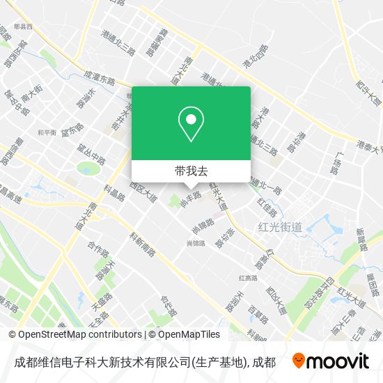 成都维信电子科大新技术有限公司(生产基地)地图