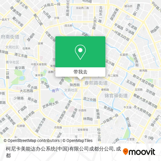 柯尼卡美能达办公系统(中国)有限公司成都分公司地图