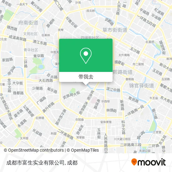 成都市富生实业有限公司地图