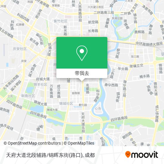 天府大道北段辅路/锦晖东街(路口)地图