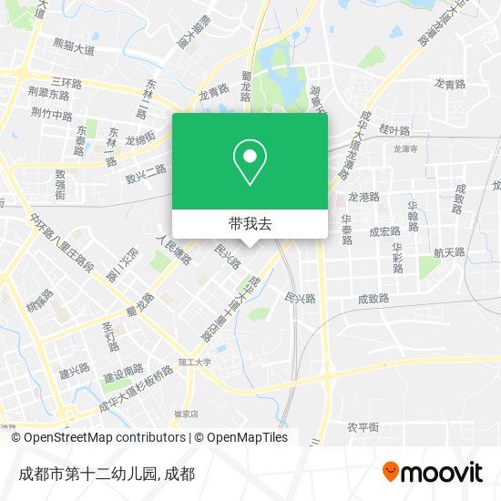 成都市第十二幼儿园地图