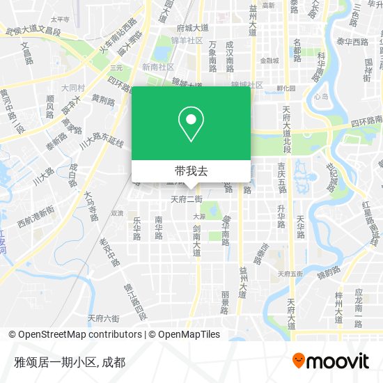 雅颂居一期小区地图