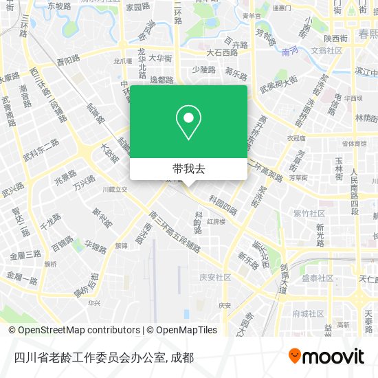 四川省老龄工作委员会办公室地图