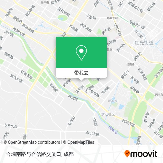 合瑞南路与合信路交叉口地图
