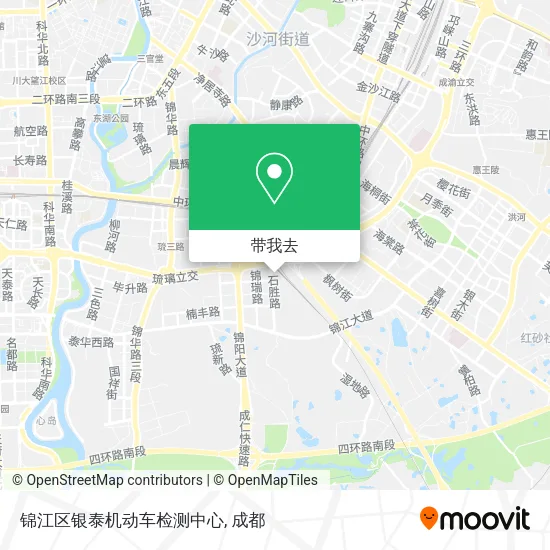 锦江区银泰机动车检测中心地图