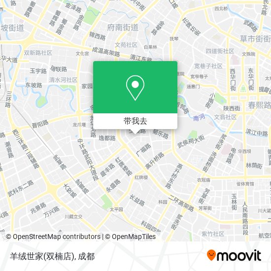 羊绒世家(双楠店)地图