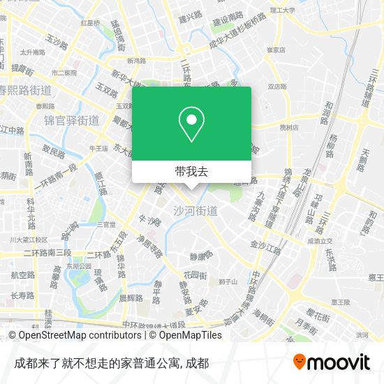 成都来了就不想走的家普通公寓地图