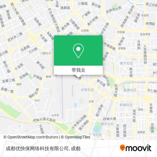 成都优快保网络科技有限公司地图